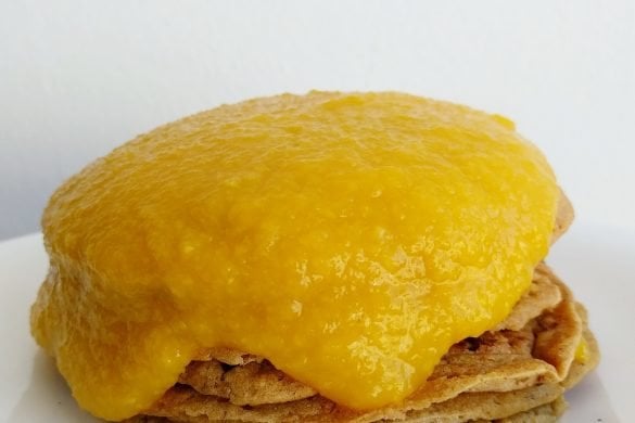 tortitas de amaranto con mango