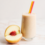 Peach and oats smoothie