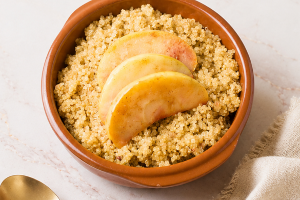 Quinoa con manzana y canela