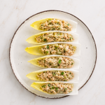 Endive leaves stuffed with tuna