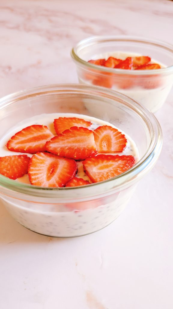 Pudding de yogur y chía